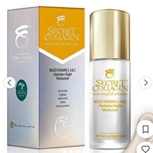 Secret Collagen Multivitamin E, A and Hydration Daily Moisturizer
